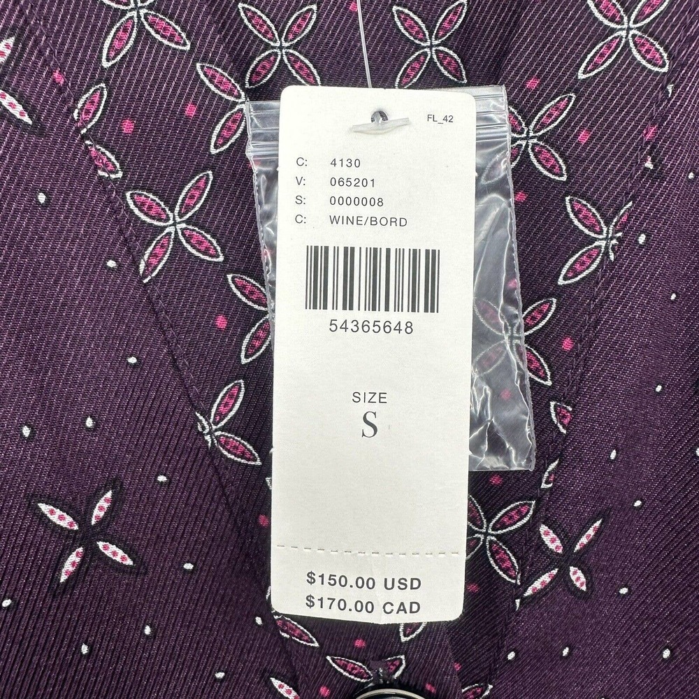 Maeve by Anthropologie Mini Dress S Gillian Abstract V Neck Long Sleeve Casual - Picture 5 of 10